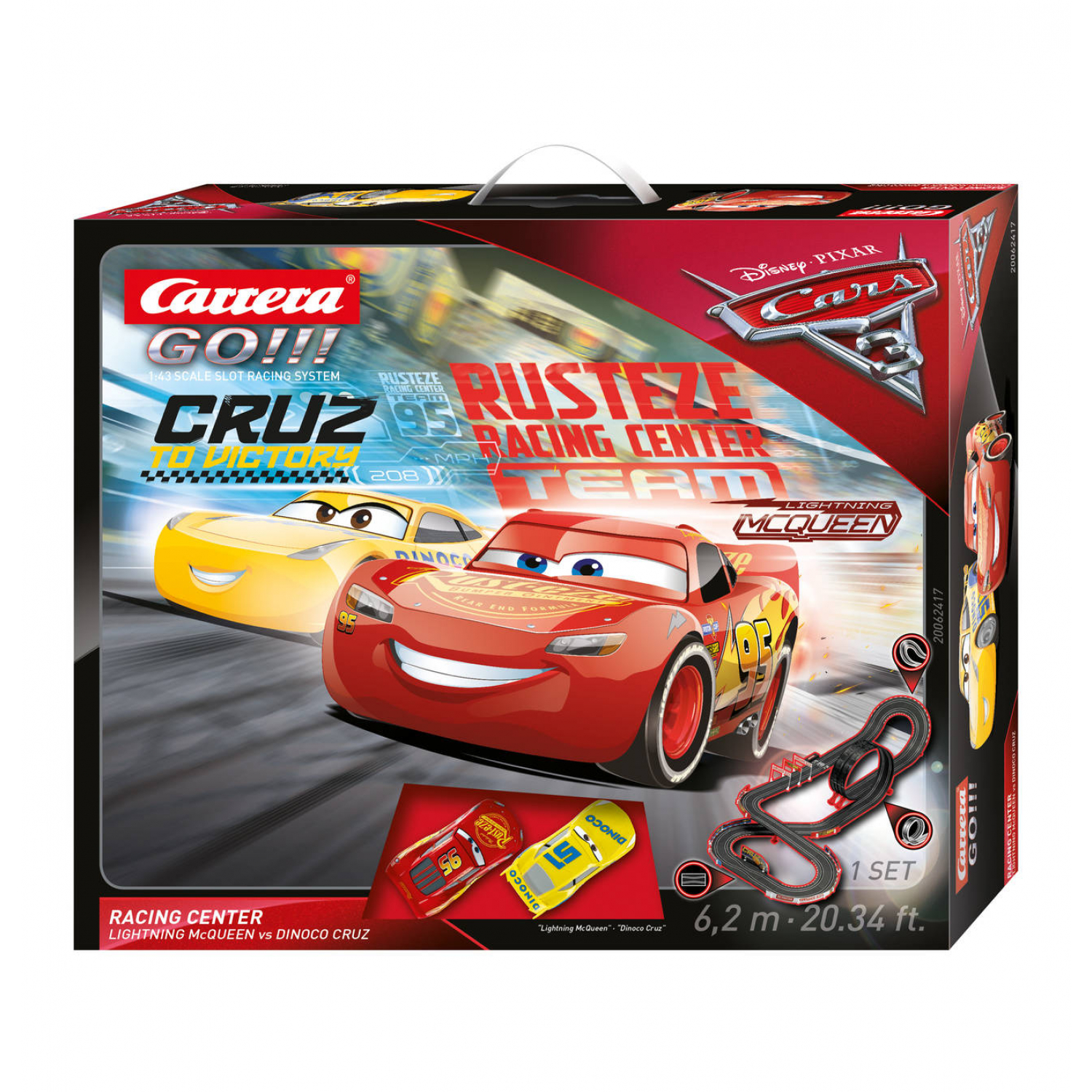 Carrera Go!!! Cars 3 Racing Center 62417 Rennbahn Xenudo