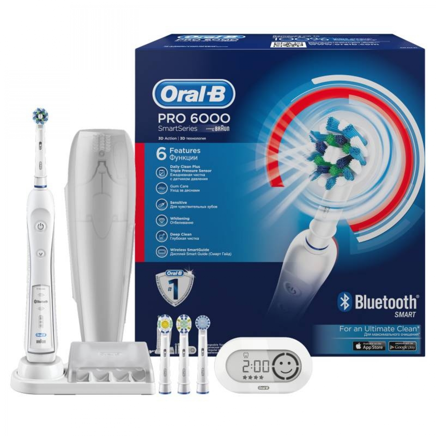 Oral-B Pro 6000 SMART Elektrische Zahnbürste - Xenudo