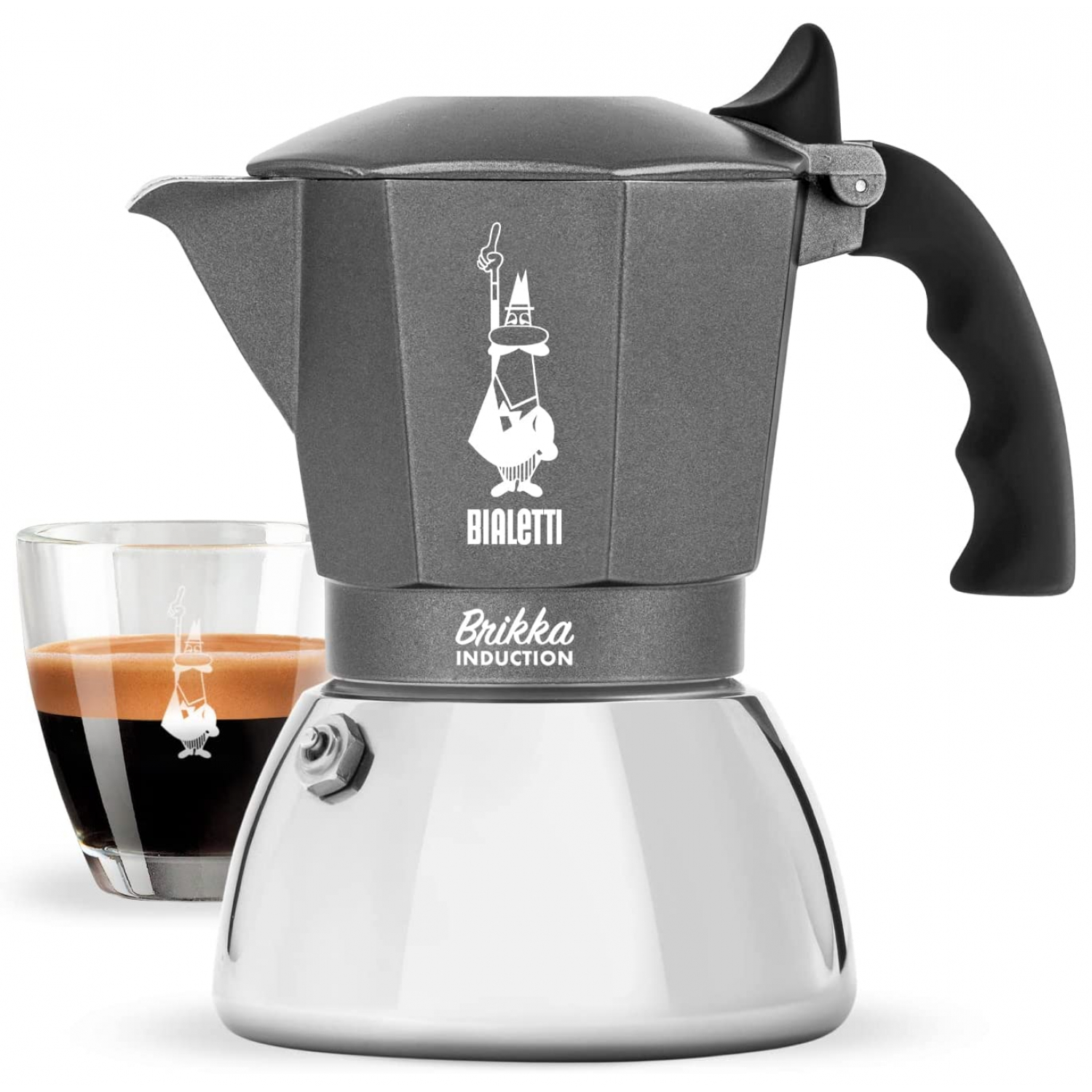 Bialetti Brikka Induktion Espressokocher F R Tassen Xenudo