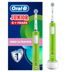 Oral-B Junior Elektrische Zahnbürste, für Kinder ab 6 Jahren, grün Oral-B Junior Elektrische Zahnbürste, für Kinder ab 6 Jahren, grün