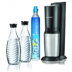 SodaStream Crystal 2.0 black Wassersprudler inkl 2 Glaskaraffen SodaStream Crystal 2.0 black Wassersprudler inkl 2 Glaskaraffen