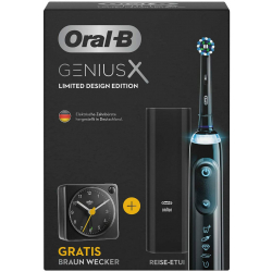 Oral-B Genius X Limited Design elektrische Zahnbürste inkl. Braun Wecker Oral-B Genius X Limited Design elektrische Zahnbürste inkl. Braun Wecker