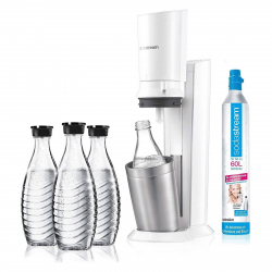 SodaStream Crystal 2.0 white inkl. 3. Glaskaraffen Wassersprudler SodaStream Crystal 2.0 white inkl. 3. Glaskaraffen Wassersprudler
