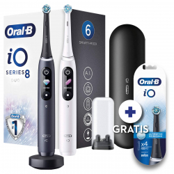 Oral-B iO Series 8 Duo Black Onyx/White Alabaster elektrische Zahnbürste Oral-B iO Series 8 Duo Black Onyx/White Alabaster elektrische Zahnbürste