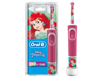 Oral-B Kids Prinzessin Elektrische Zahnbürste mit Disney-Stickern, für Kinder ab 3 Jahren, rosa Oral-B Kids Prinzessin Elektrische Zahnbürste mit Disney-Stickern, für Kinder ab 3 Jahren, rosa