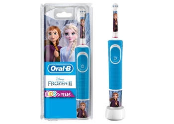 Oral-B Kids Frozen Elektrische Zahnbürste mit Disney-Stickern, für Kinder ab 3 Jahren, blau Oral-B Kids Frozen Elektrische Zahnbürste mit Disney-Stickern, für Kinder ab 3 Jahren, blau