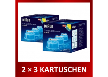 Braun CCR2 Cleaning Kassette 6er Reinigungskartuschen, für alle Reinigungsstationen von Braun CCR Braun CCR2 Cleaning Kassette 6er Reinigungskartuschen, für alle Reinigungsstationen von Braun CCR