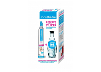 SodaStream Reservezylinder 60 L + 1 Glaskaraffe SodaStream Reservezylinder 60 L + 1 Glaskaraffe