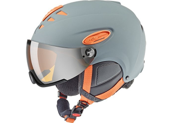 Uvex HLMT 300 Visior Grau/Orange Skihelm Uvex HLMT 300 Visior Grau/Orange Skihelm