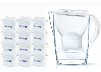 Brita Marella Cool White Incl. 12x Maxtra+ Kanne & Wasserfilter Brita Marella Cool White Incl. 12x Maxtra+ Kanne & Wasserfilter