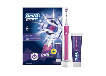 Oral-B Pro 750 pink Elektrische Zahnbürste Inkl. Zahnpasta Oral-B Pro 750 pink Elektrische Zahnbürste Inkl. Zahnpasta