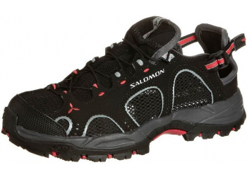 Salomon TECHAMPHIBIAN 3 W black/dark cloud/papaya Outdoor Sandalen Salomon TECHAMPHIBIAN 3 W black/dark cloud/papaya Outdoor Sandalen