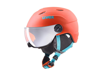 Uvex jun.vis.pro orange-petr met mat Kinder Skihelm Uvex jun.vis.pro orange-petr met mat Kinder Skihelm
