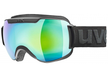 Uvex downhill 2000 Fm black m dl/green-cl Skibrille Uvex downhill 2000 Fm black m dl/green-cl Skibrille