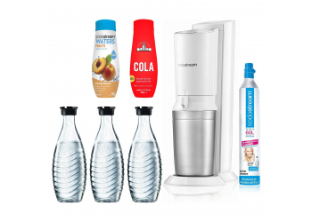SodaStream Crystal 2.0 white inkl. 3. Glaskaraffe Wassersprudler SodaStream Crystal 2.0 white inkl. 3. Glaskaraffe Wassersprudler