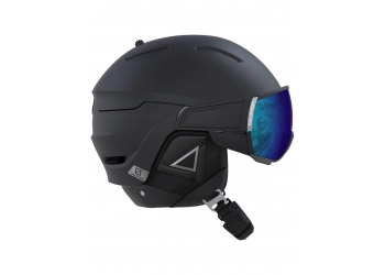 Salomon Helm Driver+ black/silver/solar Skihelm Salomon Helm Driver+ black/silver/solar Skihelm