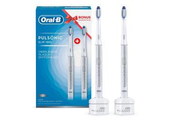 Oral-B Pulsonic Slim 1900 Doppelpack elektrische Schallzahnbürste Oral-B Pulsonic Slim 1900 Doppelpack elektrische Schallzahnbürste