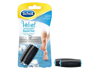 Scholl Velvet Smooth Express Pedi Crystal Diamonds Peeling Getreide 2 Ersatz Rollen Scholl Velvet Smooth Express Pedi Crystal Diamonds Peeling Getreide 2 Ersatz Rollen