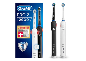 Oral-B Pro 2900 Cross Action incl. 2nd handle black/white Elektrische Zahnbürste Oral-B Pro 2900 Cross Action incl. 2nd handle black/white Elektrische Zahnbürste