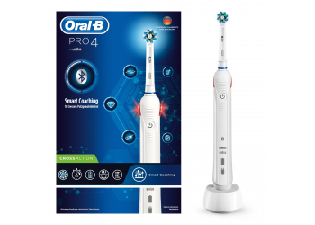 Oral-B PRO 4 Elektrische Zahnbürste, mit visueller Andruckkontrolle & Smart Coaching, weiß Oral-B PRO 4 Elektrische Zahnbürste, mit visueller Andruckkontrolle & Smart Coaching, weiß
