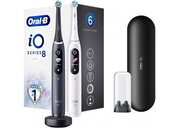 Oral-B iO Series 8 Duo Black Onyx/White Alabaster elektrische Zahnbürste Oral-B iO Series 8 Duo Black Onyx/White Alabaster elektrische Zahnbürste