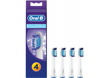Oral-B Pulsonic Aufsteckbürsten, Passend für alle Oral-B Pulsonic Schallzahnbürsten, 4 Stück Oral-B Pulsonic Aufsteckbürsten, Passend für alle Oral-B Pulsonic Schallzahnbürsten, 4 Stück