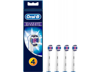 Oral-B 3DWhite Aufsteckbürsten, Für eine natürliche Aufhellung der Zähne, 3+1 Stück Oral-B 3DWhite Aufsteckbürsten, Für eine natürliche Aufhellung der Zähne, 3+1 Stück