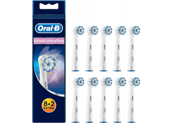 Oral-B Sensi UltraThin Aufsteckbürsten, Mit ultra-dünnen Borsten für unsere sanfteste Reinigung, 8+2 Stück Oral-B Sensi UltraThin Aufsteckbürsten, Mit ultra-dünnen Borsten für unsere sanfteste Reinigung, 8+2 Stück