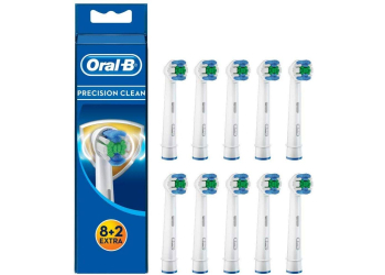 Oral-B Precision Clean Aufsteckbürsten mit Bakterienschutz, Verhindert bakterielles Wachstum auf den Borsten, 8+2 Stück Oral-B Precision Clean Aufsteckbürsten mit Bakterienschutz, Verhindert bakterielles Wachstum auf den Borsten, 8+2 Stück