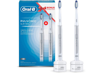 Oral-B Pulsonic Slim 1900 Doppelpack elektrische Schallzahnbürste Oral-B Pulsonic Slim 1900 Doppelpack elektrische Schallzahnbürste