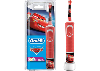 Oral-B Kids Cars Elektrische Zahnbürste mit Disney-Stickern, für Kinder ab 3 Jahren, rot Oral-B Kids Cars Elektrische Zahnbürste mit Disney-Stickern, für Kinder ab 3 Jahren, rot