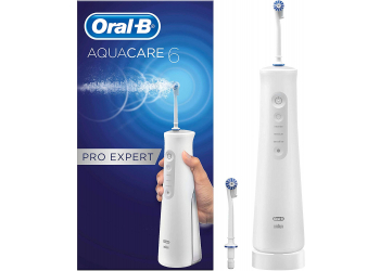 Oral-B AquaCare 6 Pro-Expert Kabellose Munddusche mit Oxyjet-Technologie, für gesünderes Zahnfleisch Oral-B AquaCare 6 Pro-Expert Kabellose Munddusche mit Oxyjet-Technologie, für gesünderes Zahnfleisch