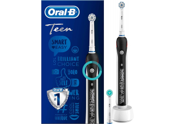 Oral-B Teen Elektrische Zahnbürste, für Teenager ab 12 Jahren, mit visueller Andruckkontrolle, schwarz Oral-B Teen Elektrische Zahnbürste, für Teenager ab 12 Jahren, mit visueller Andruckkontrolle, schwarz