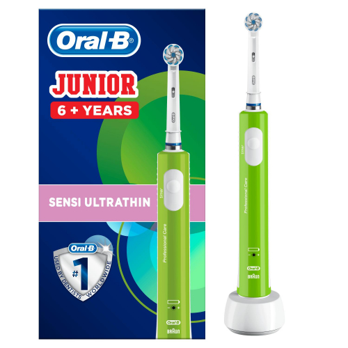 Oral-B Junior Elektrische Zahnbürste, für Kinder ab 6 Jahren, grün Oral-B Junior Elektrische Zahnbürste, für Kinder ab 6 Jahren, grün