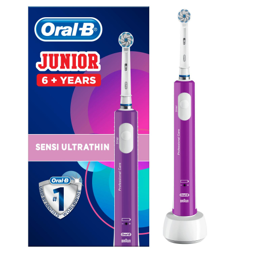Oral-B Junior Elektrische Zahnbürste, für Kinder ab 6 Jahren, lila Oral-B Junior Elektrische Zahnbürste, für Kinder ab 6 Jahren, lila