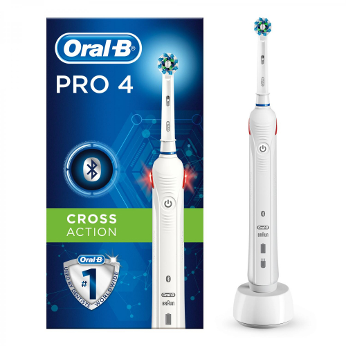 Oral-B PRO 4 Elektrische Zahnbürste, mit visueller Andruckkontrolle & Smart Coaching, weiß Oral-B PRO 4 Elektrische Zahnbürste, mit visueller Andruckkontrolle & Smart Coaching, weiß