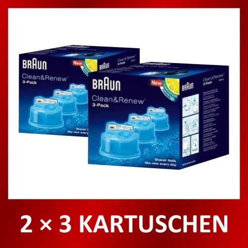 Braun CCR2 Cleaning Kassette 6er Reinigungskartuschen, für alle Reinigungsstationen von Braun CCR Braun CCR2 Cleaning Kassette 6er Reinigungskartuschen, für alle Reinigungsstationen von Braun CCR