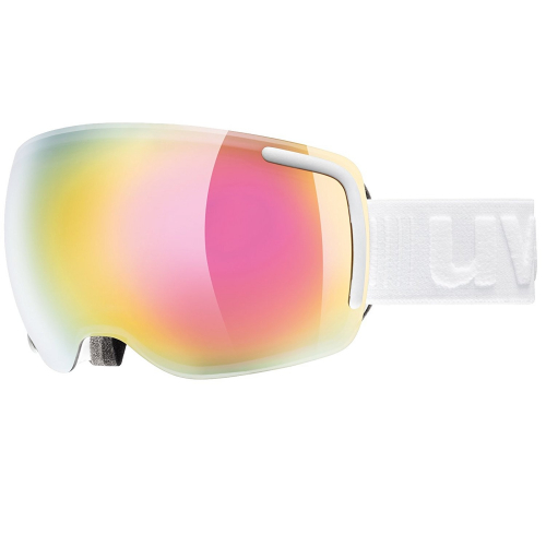 Uvex Big 40 White Mat Dl/FM Pink Skibrille Uvex Big 40 White Mat Dl/FM Pink Skibrille