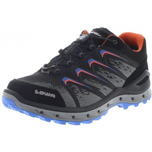 Lowa Aerox GTX Lo schwarz/blau Multifunktionsschuhe EU Gr. 41,5 Lowa Aerox GTX Lo schwarz/blau Multifunktionsschuhe EU Gr. 41,5