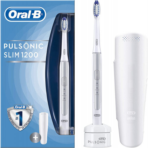 Oral-B Pulsonic Slim 1200 Silver elektrische Zahnbürste inkl. Reiseetui Oral-B Pulsonic Slim 1200 Silver elektrische Zahnbürste inkl. Reiseetui