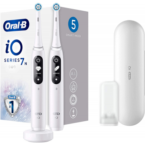 Oral-B iO Series 7N Duo White Alabaster elektrische Zahnbürste Oral-B iO Series 7N Duo White Alabaster elektrische Zahnbürste