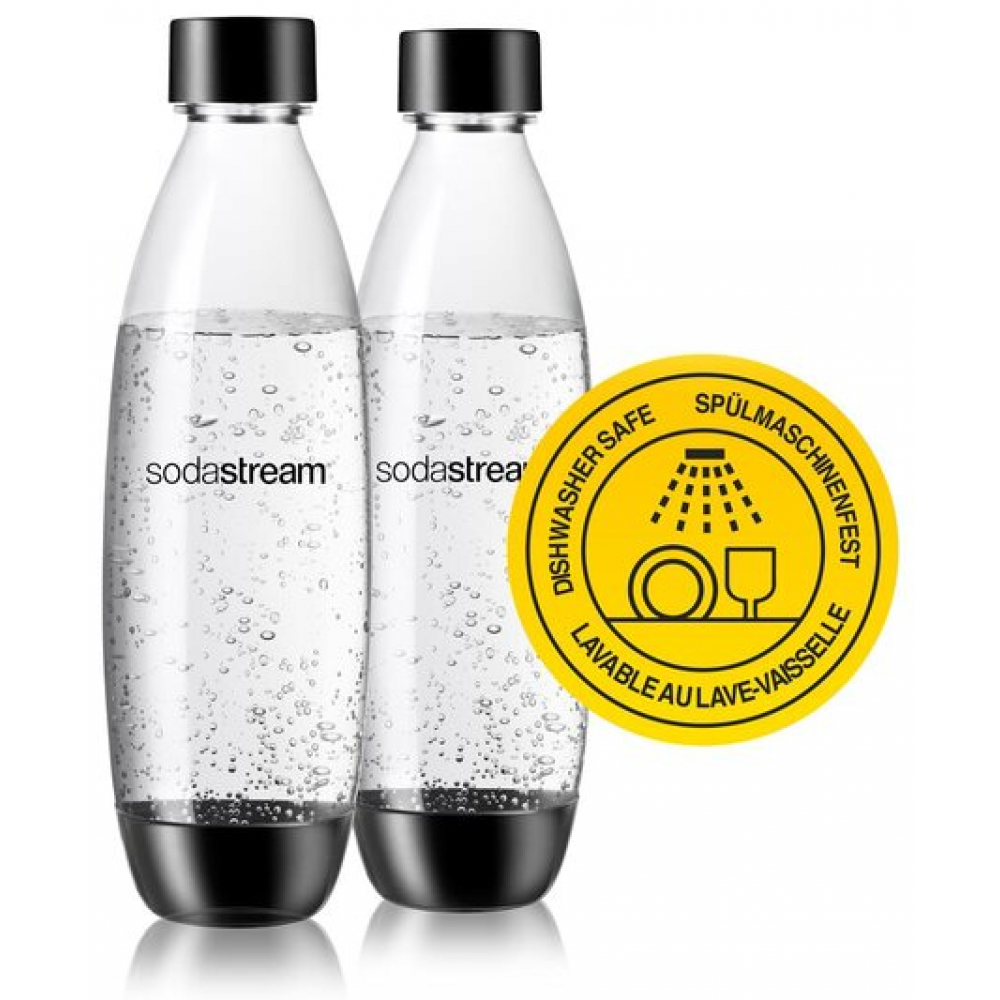 Sodastream Twinpack DUO Fuse 1 L Flasche black Xenudo