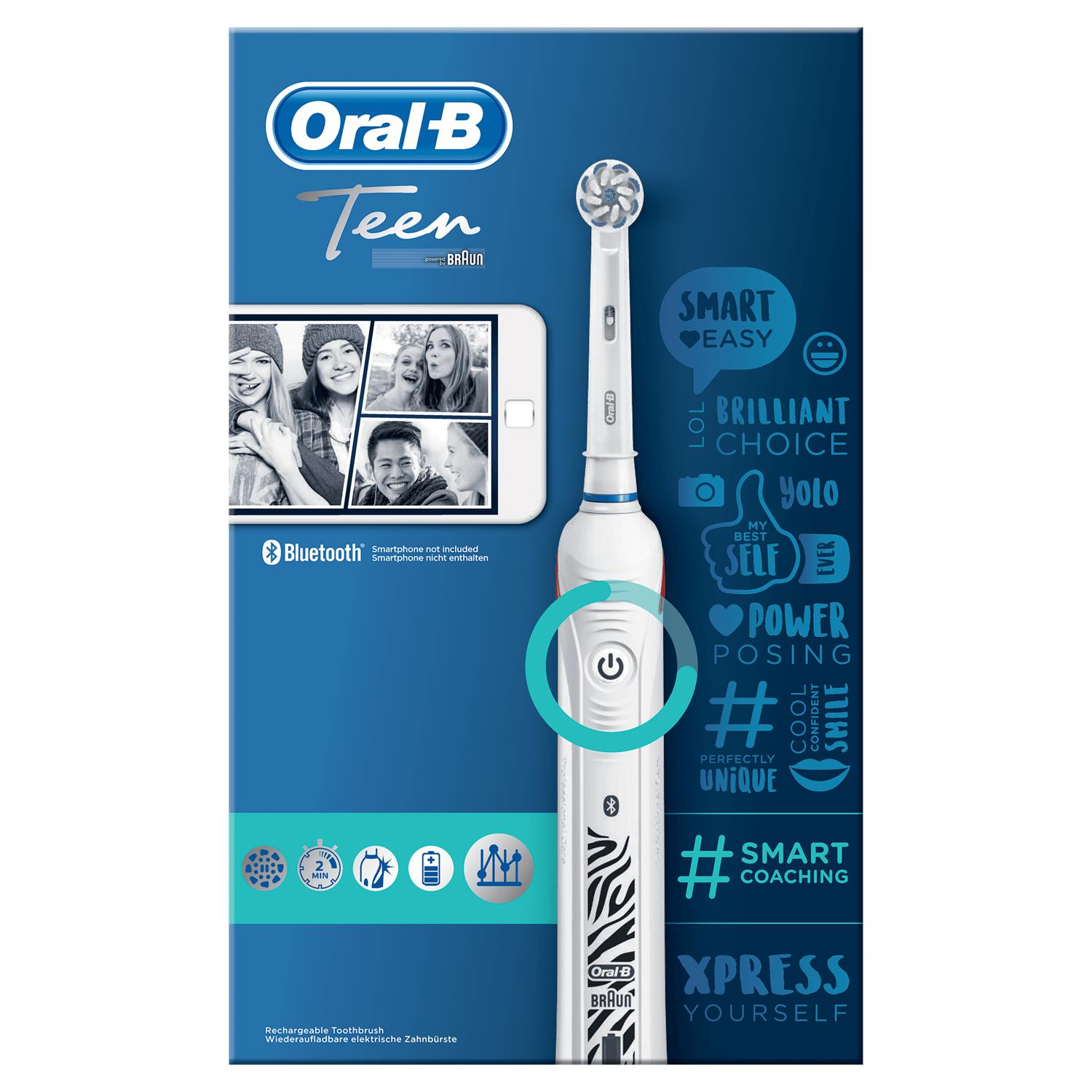 Oral-B Teen Elektrische Zahnbürste, für Teenager ab 12 ...