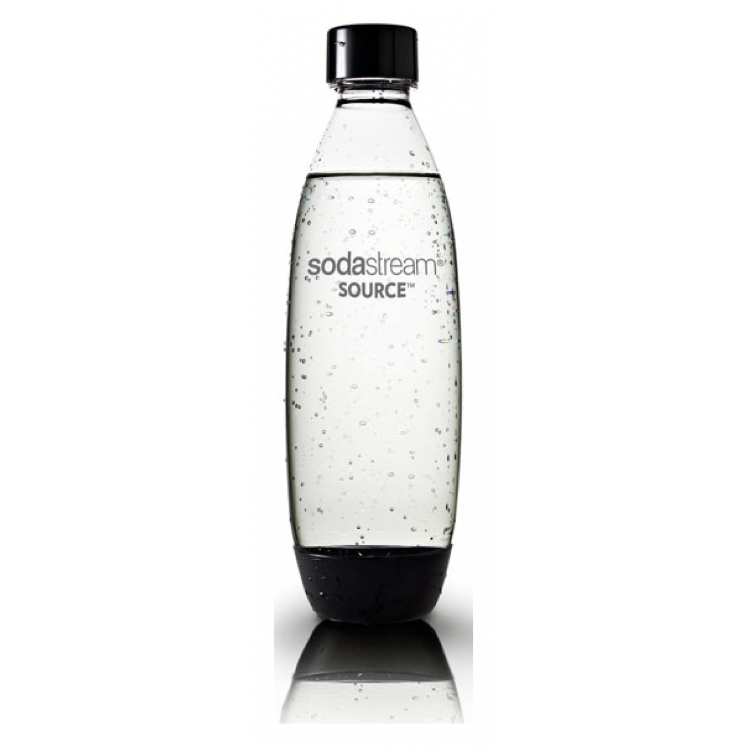 SodaStream PETFlasche 1 L Fuse Schwarz Bulk Xenudo