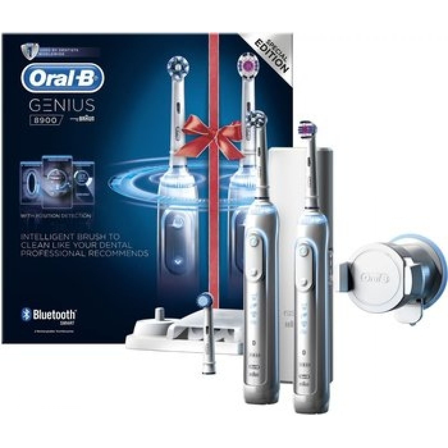 Oral-B Genius 8900 White Elektrische Zahnbürste Inkl. 2. Handstück - Xenudo