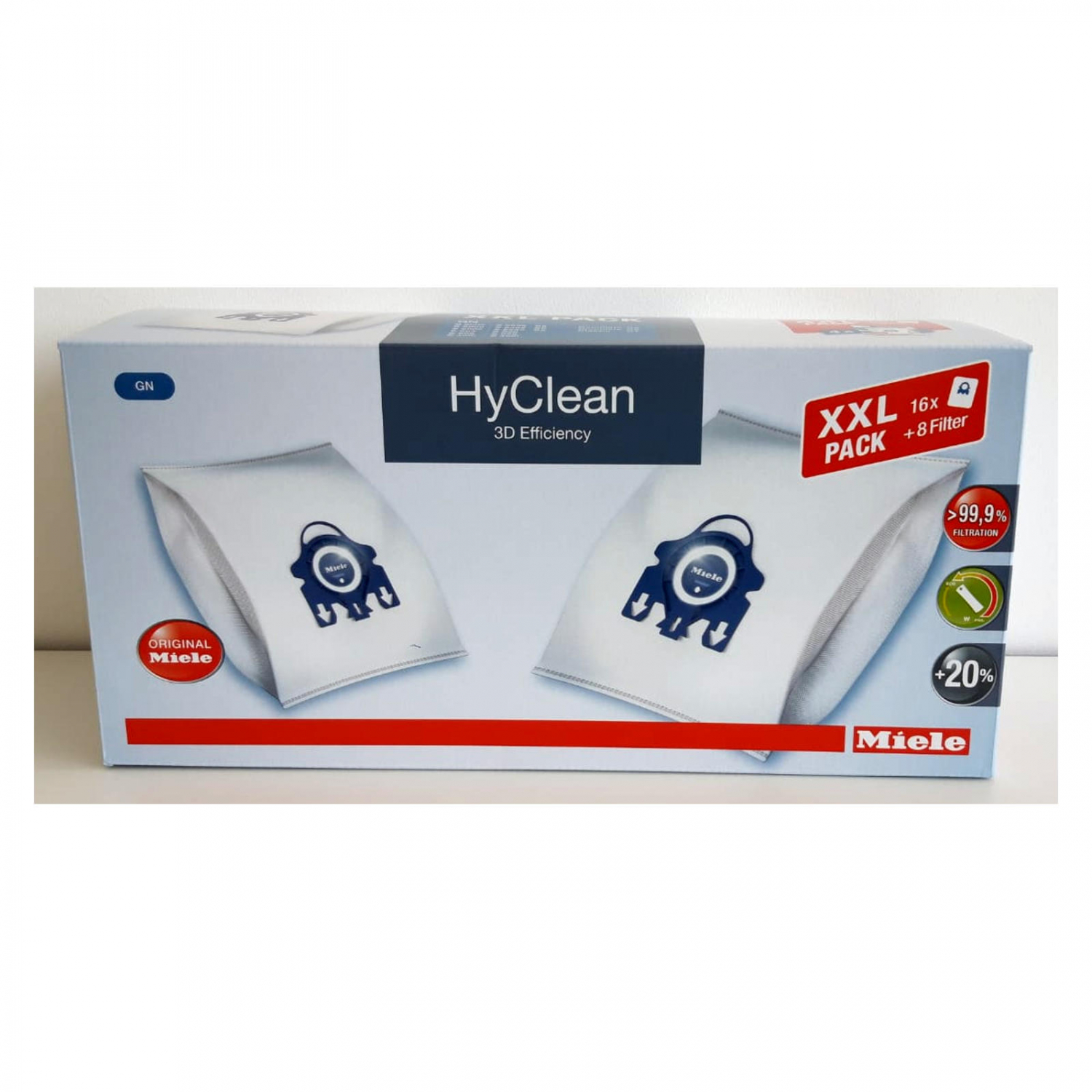 Miele HyClean 3D Efficiency GN Staubsaugerbeutel XXL16 erPack - Xenudo