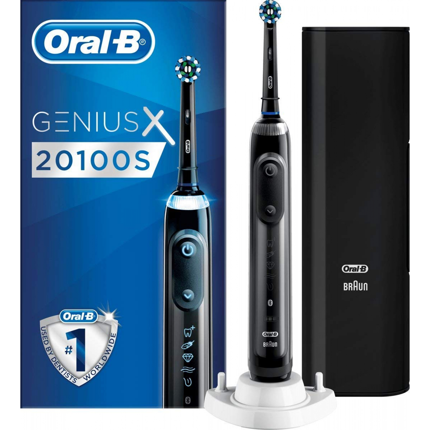 Oral-B Genius X 20100S Midnight Black Elektrische Zahnbürste - Xenudo