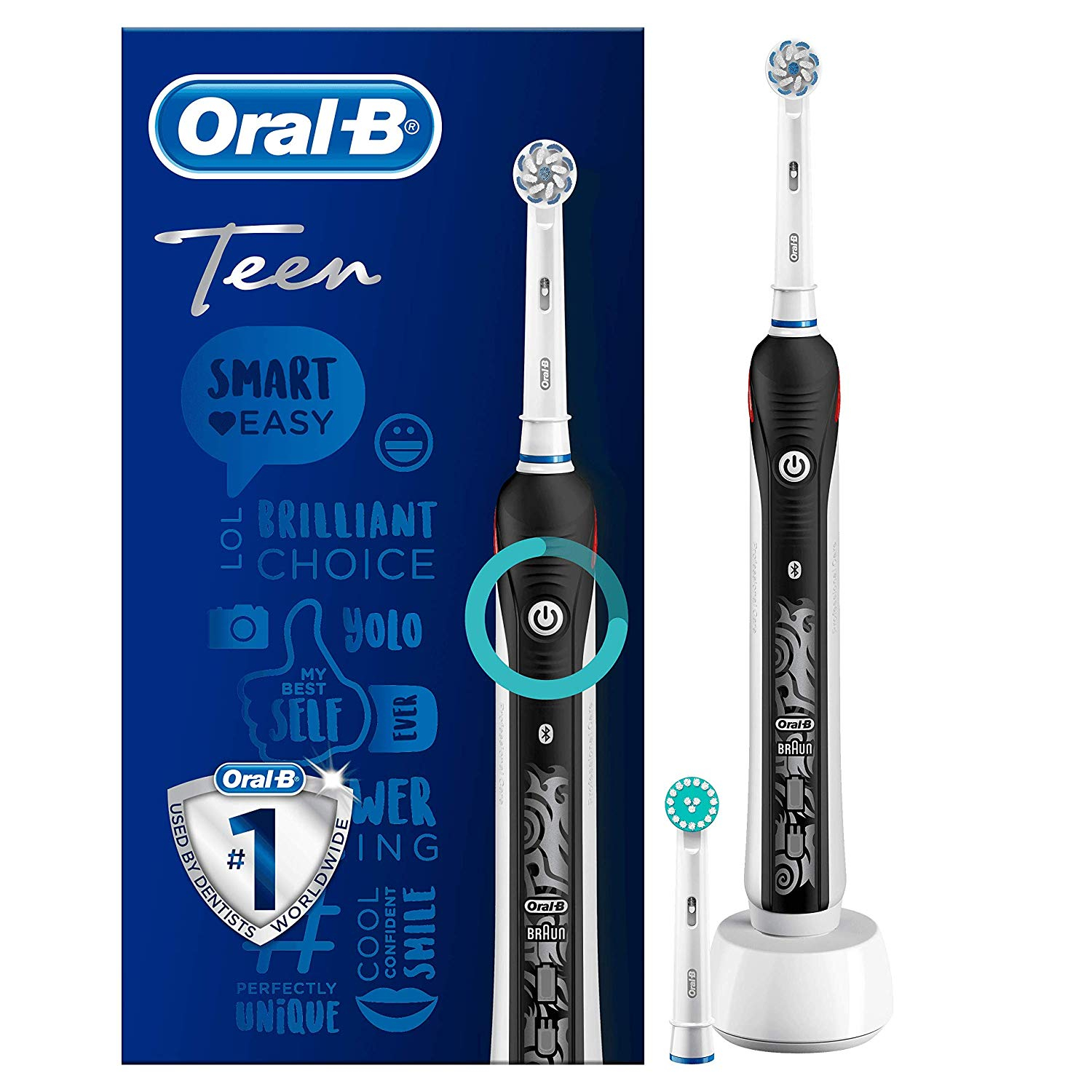 OralB Teen black elektrische Zahnbürste Xenudo