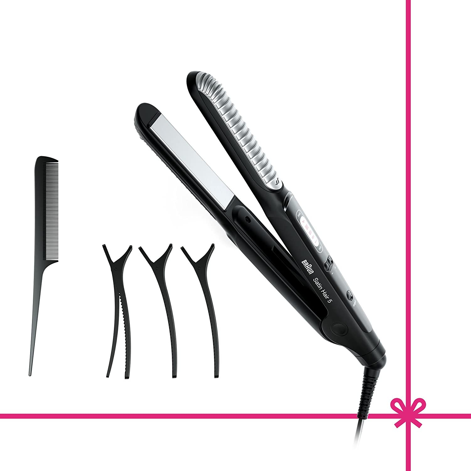 Braun Satin Hair 5 AS 550 Set Glätteeisen Mit