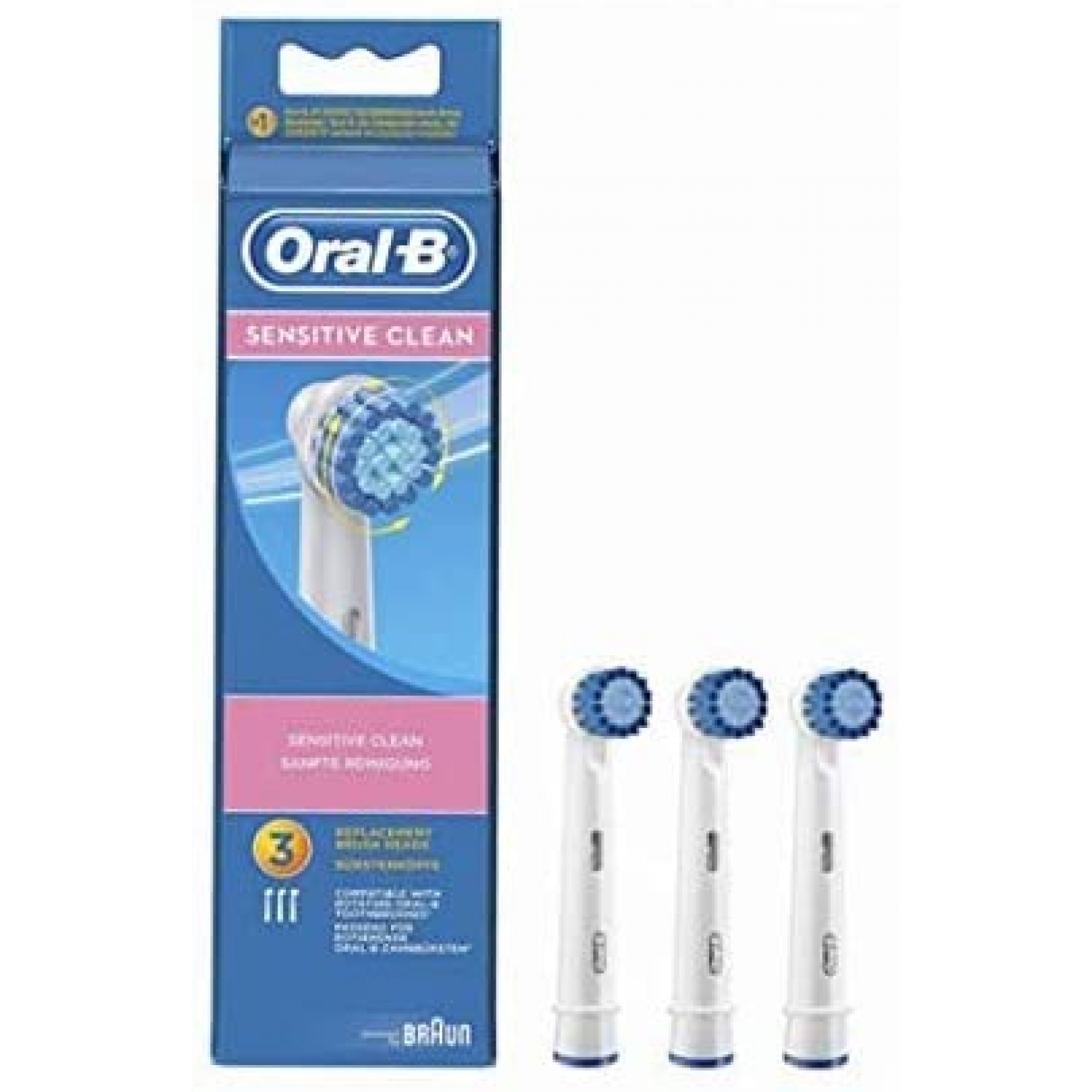 Oral-B Sensitive Clean 3er Ersatzbürsten - Xenudo